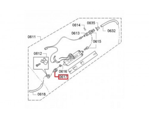 Соединение термоблока для Vero, Siemens EQ.5 622062