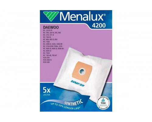 Пылесборные мешки синтетические Menalux 4200 для пылесоса Daewoo Electrolux 9001961342