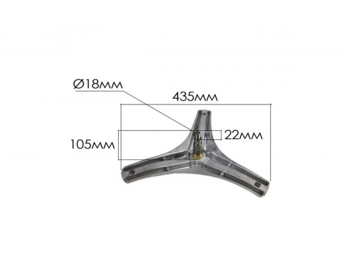 Крестовина барабана стиральной машины 4434ER1007A под гайку