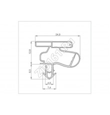 Уплотнитель холодильника 645х1065мм Профиль