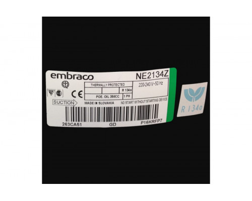 Компрессор Embraco NE 2134 Z (R134a) (W при -23.3° 356Вт) Indesit C00375347 низкотемпературный