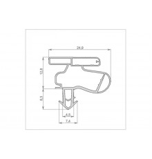 Уплотнитель холодильника 580x700мм Профиль