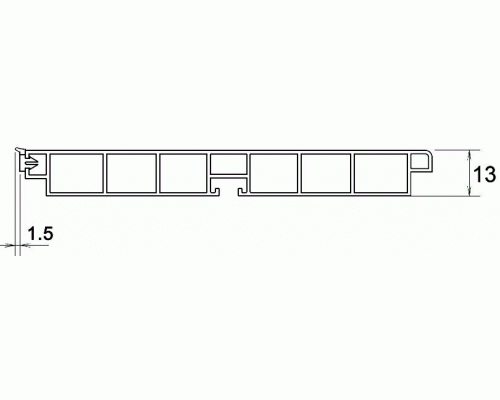 Цоколь кухонный ПВХ, черный 099, H=120мм L=4м FIRMAX 1 шт.