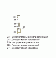 Комплект направляющих FS 4501-6500 серебро