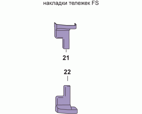 Комплект декоративных накладок D FS серебро