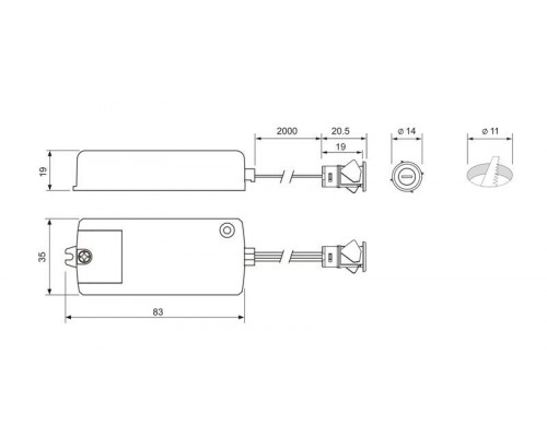 PM-218C Выключатель инфракрасный на взмах, D-14мм, AC220V, 250W 1 шт.