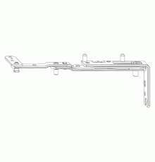 Петля на раме поворотная верхняя лев. Designo 2 NT 1 шт.