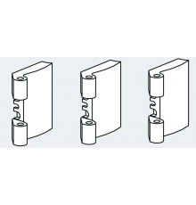 Петля на створке 50мм FOLD /3 шт./, серебро R01.1 1 ком.