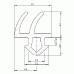 Уплотнитель совместим с профилем (рама, створка), чёрный цена за 1 метр