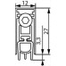 Уплотнитель пороговый, длина 420 мм, в паз 12x27 мм